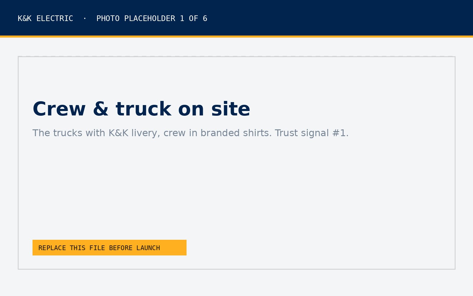 Crew and truck on site