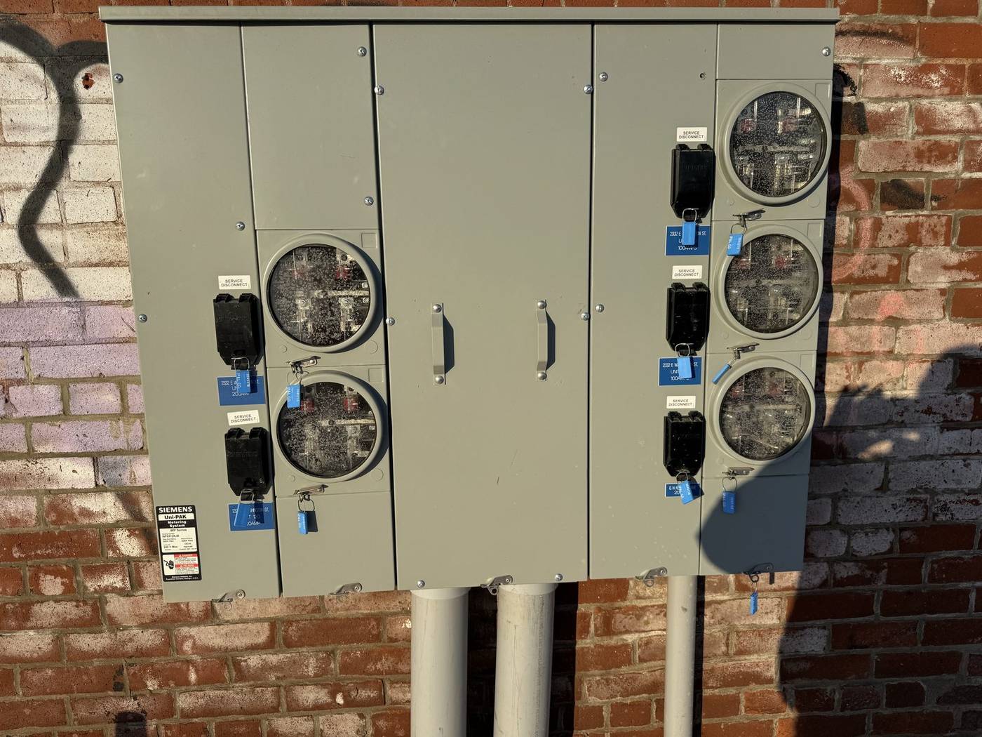 Multifamily meter stack